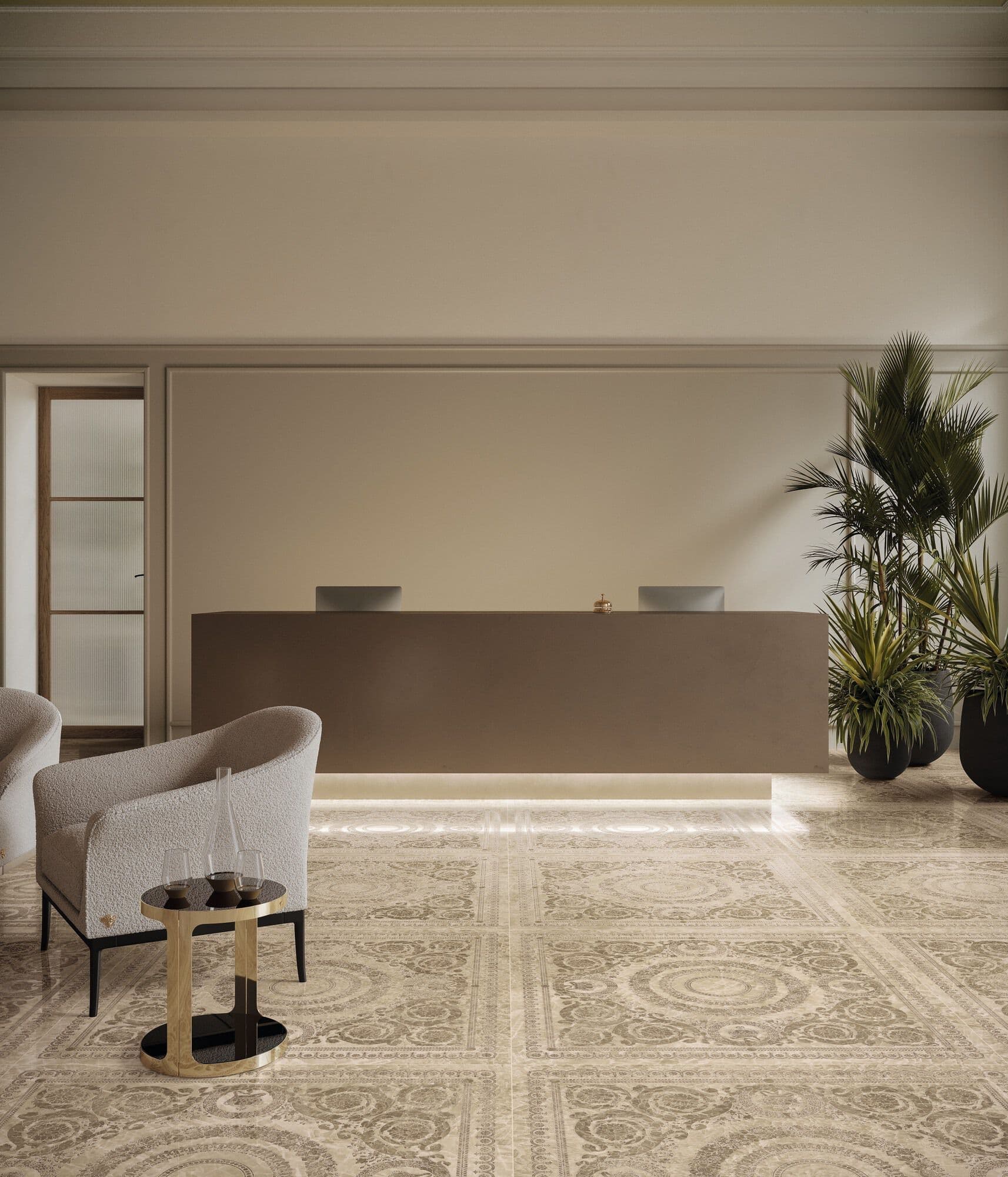 Versace Ceramics
GEMSTONE FOULARD
Porcelain stoneware wall/floor tiles