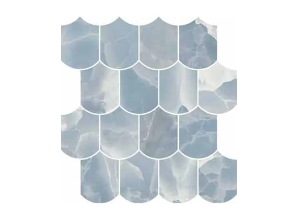 Versace Ceramics
GEMSTONE WAVE ONYX SKY
Porcelain stoneware mosaic