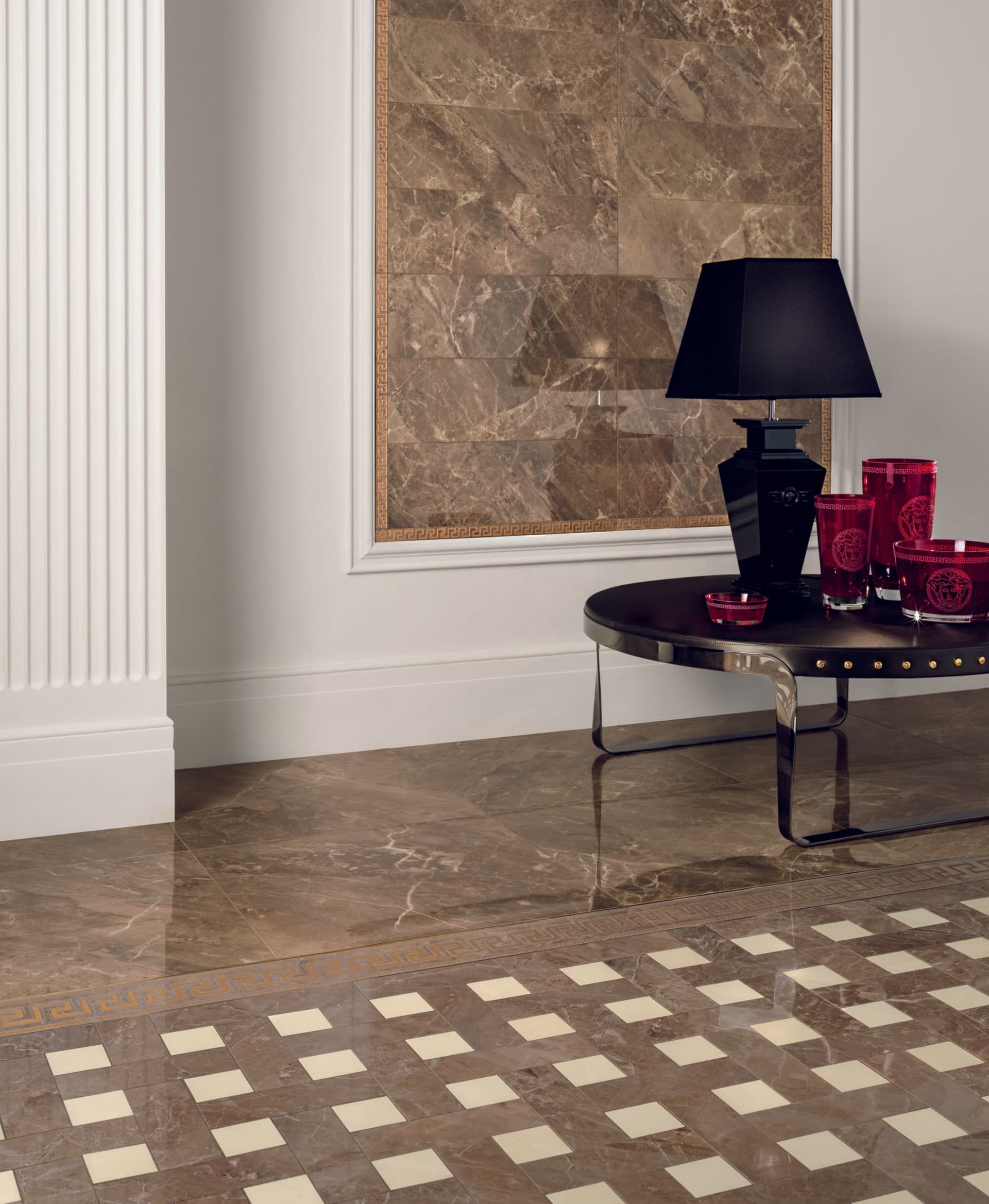 Versace Ceramics
MARBLE CUBE
Porcelain stoneware mosaic