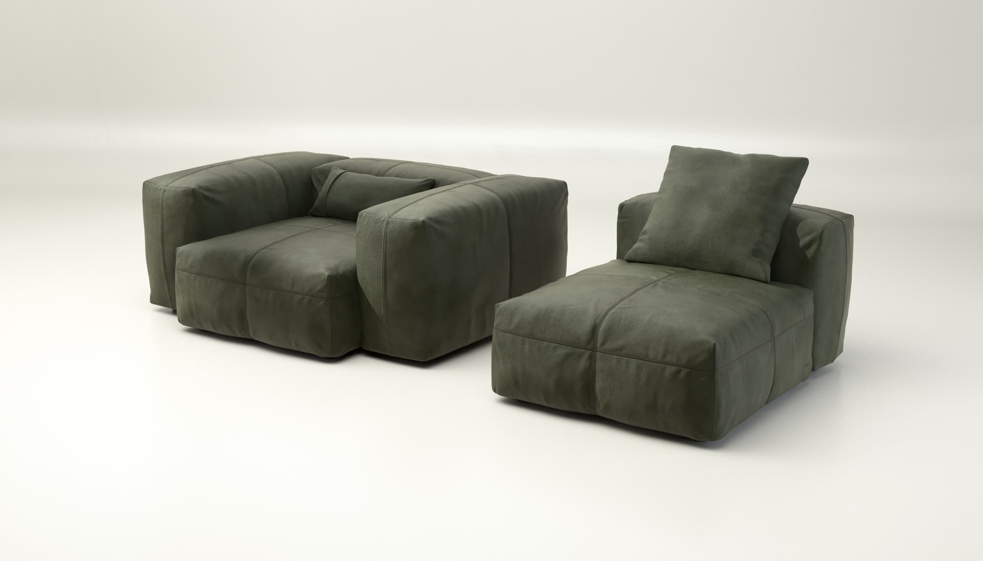 vetsak
SOFA SET 02 MEDIUM - LEATHER
Modular leather sofa