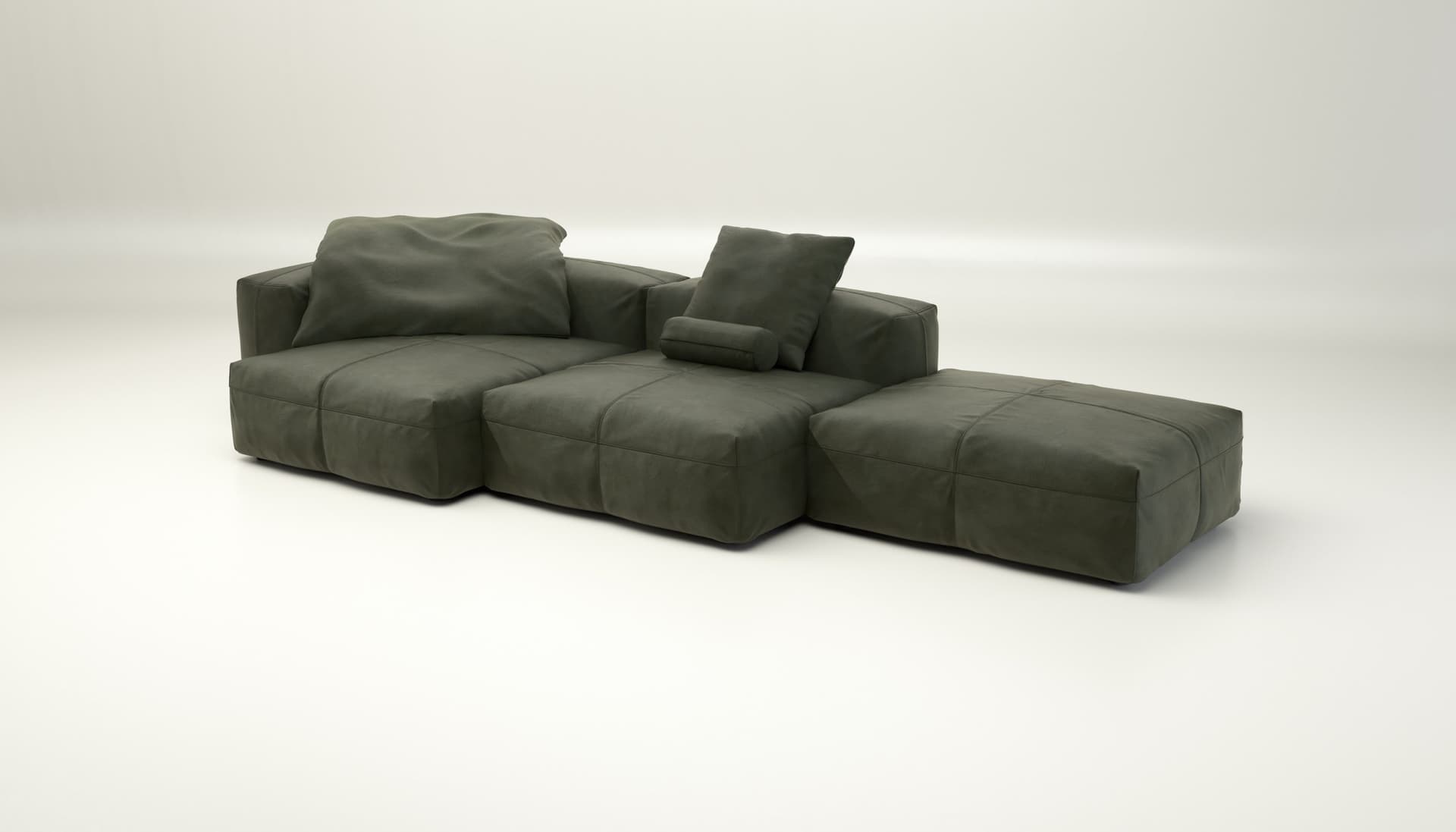 vetsak
SOFA SET 04 - LEATHER
Modular leather sofa with chaise longue