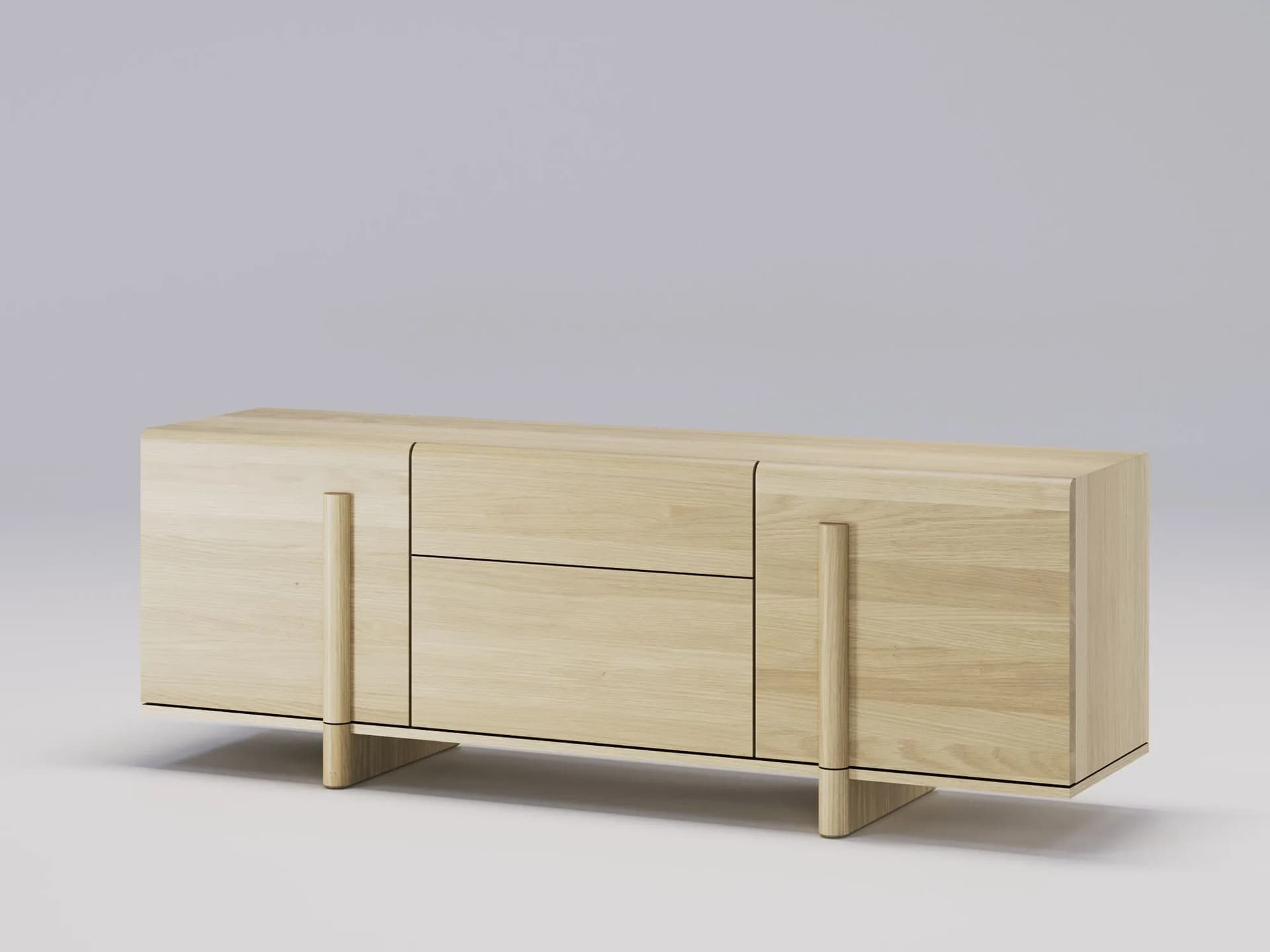 Wewood
BRUTALIST
Oak sideboard with doors and drawers