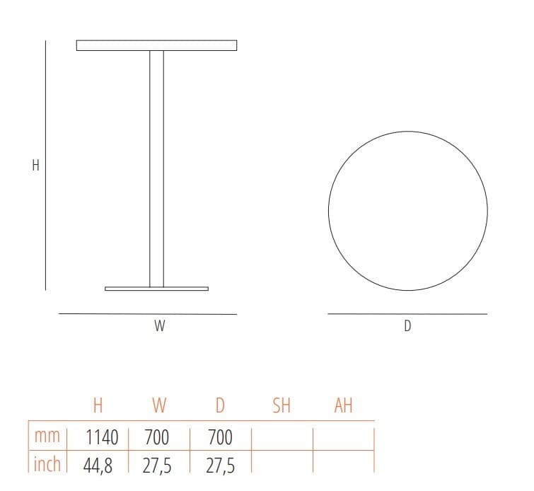 Wiener GTV Design
BRANDY
Round metal table
