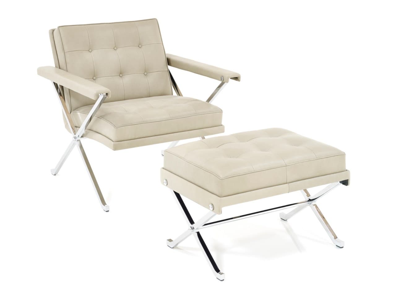 Wittmann
CONSTANZE 3/4
Upholstered leather footstool