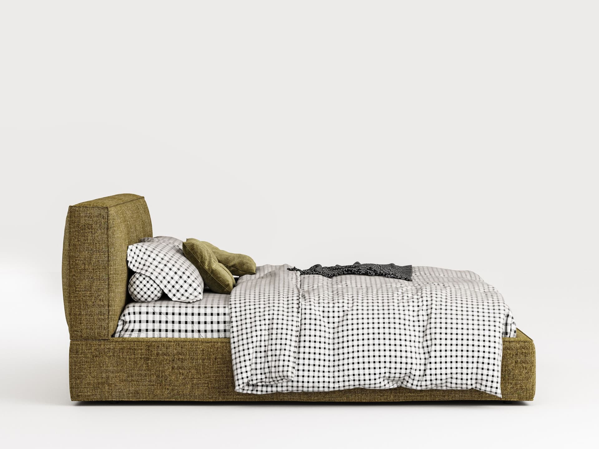 Woodsoft
BERN II
Double bed with upholstered headboard