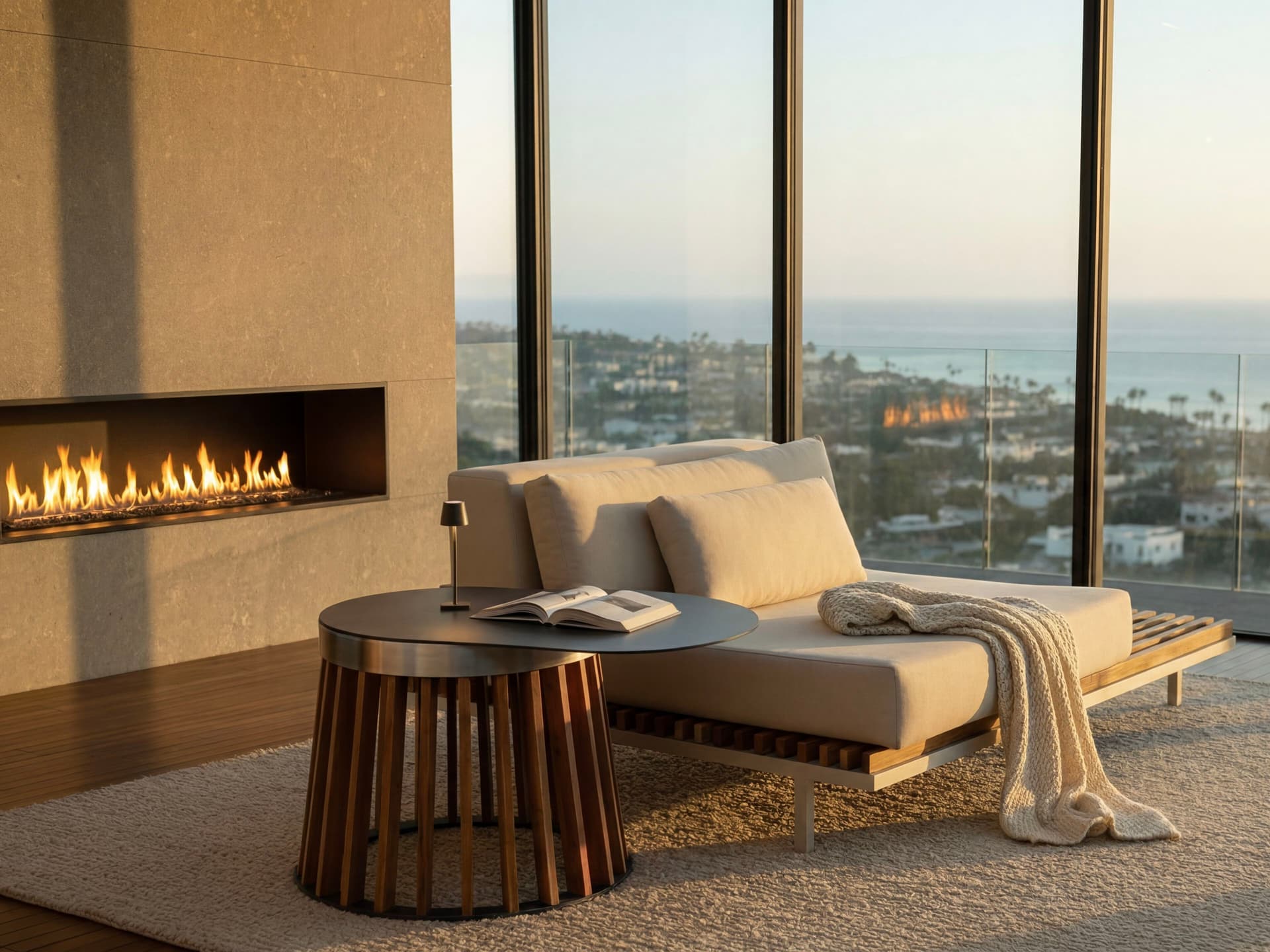 WOOMEY & K
UD SERVE SMALL TEAK UDSS - BEIGEROT EDITION
Oval aluminium and teak coffee table