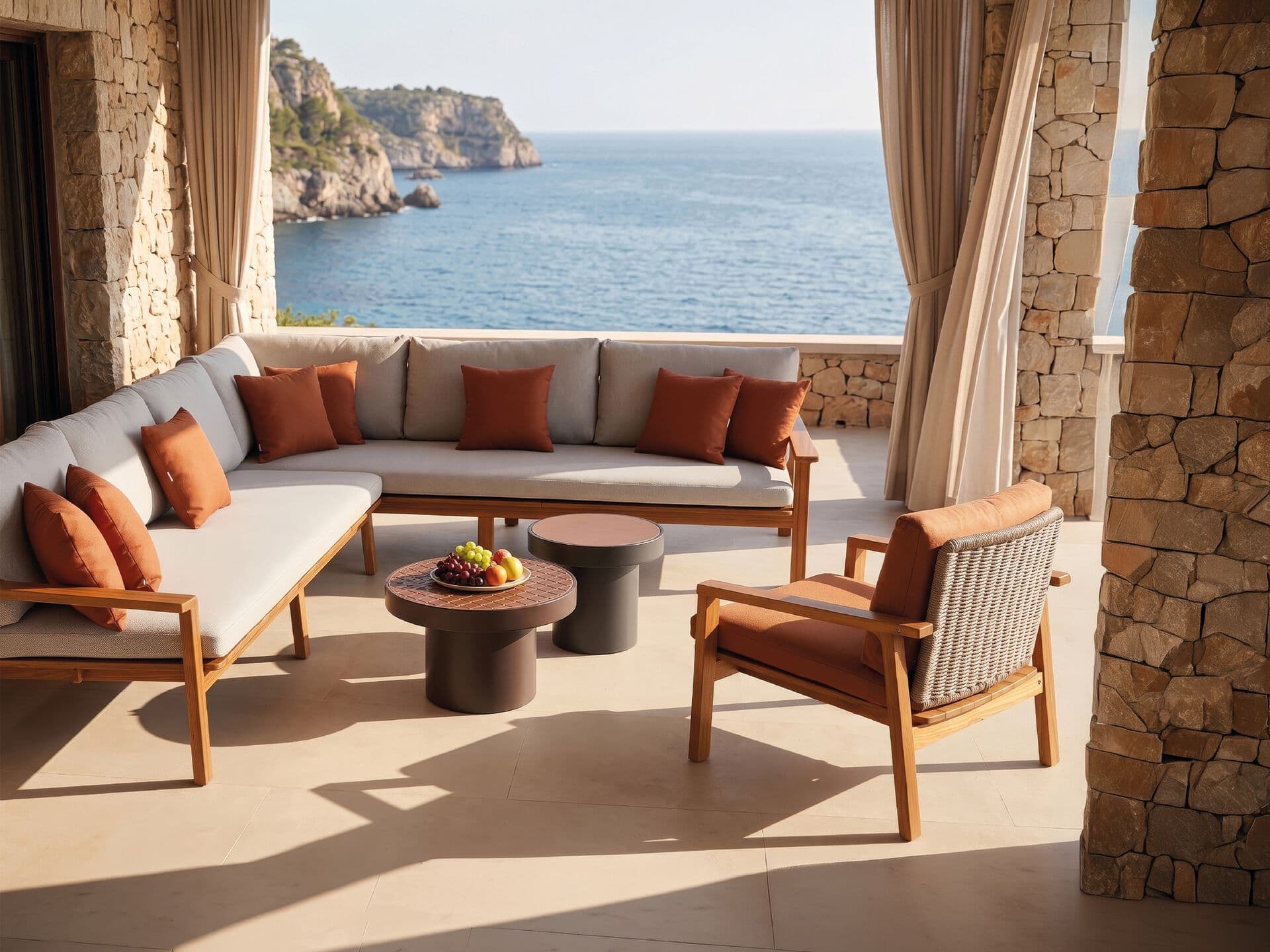 YAAZ
DENK
Teak garden armchair with armrests