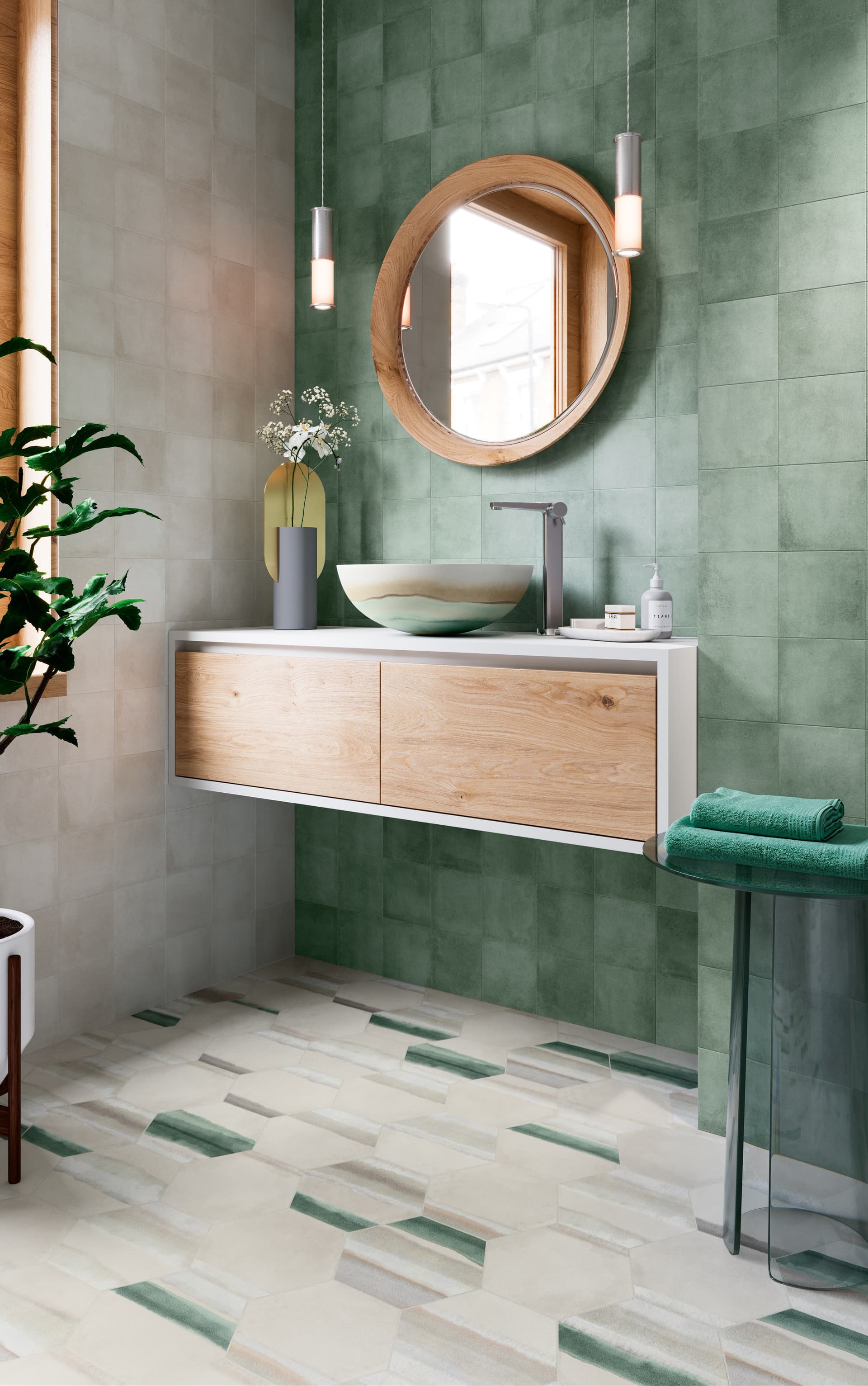 ZYX
MATTER
Countertop round ceramic washbasin